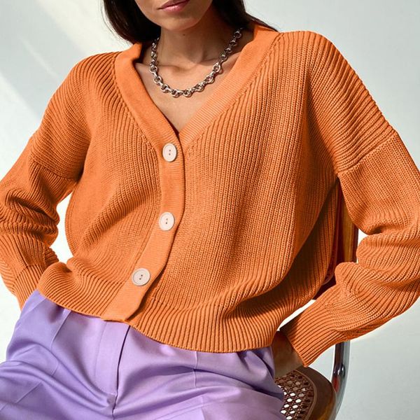 women's knits & tees v-neck knitted loose cardigan women casual lantern sleeve sweaters button coat long female basic autumn winter, White
women's knits & tees v-neck knitted loose cardigan women casual lantern sleeve sweaters button coat long female basic autumn winter, White