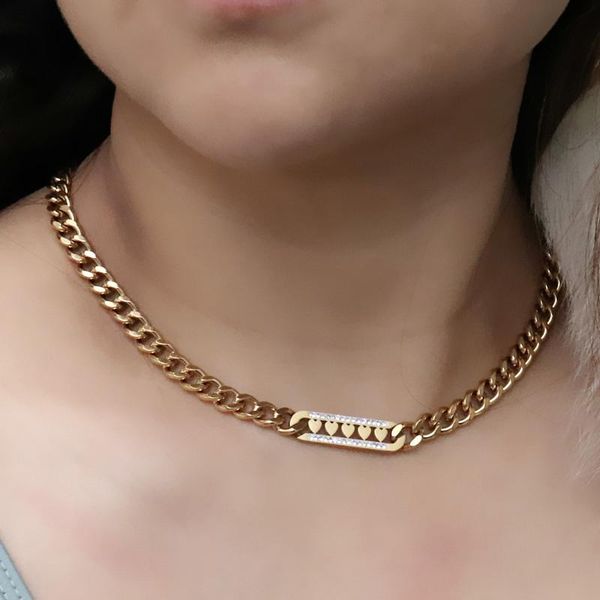 chains punk gold colour thick chain necklace women stainless steel necklaces for heart star zircon jewelry, Silver
chains punk gold colour thick chain necklace women stainless steel necklaces for heart star zircon jewelry, Silver