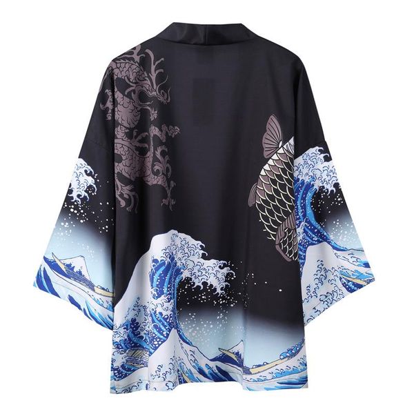 ethnic clothing carp wave print japanese kimono cardigan men haori yukata male samurai costume mens shirt, Red
ethnic clothing carp wave print japanese kimono cardigan men haori yukata male samurai costume mens shirt, Red