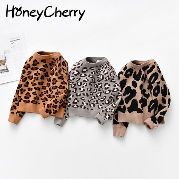 pullover 2021 baby sweater long sleeve round neck leopard print children's knit cloth, Blue
pullover 2021 baby sweater long sleeve round neck leopard print children's knit cloth, Blue