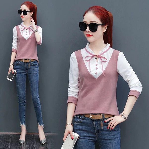 spring autumn femina blusa women bow lace stitching long-sleeved shirt blouses female pleated bottoming plus size 3xl women's & shirts, White
spring autumn femina blusa women bow lace stitching long-sleeved shirt blouses female pleated bottoming plus size 3xl women's & shirts, White