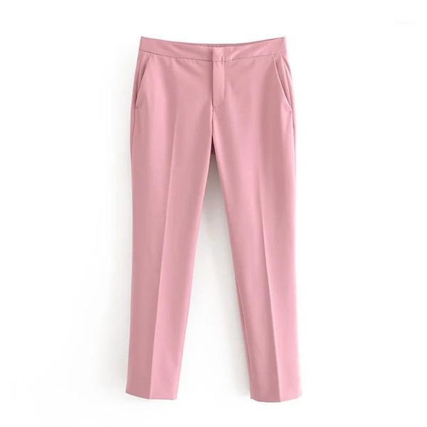 women's pants & capris elegant long 2021 office ladies fashion pockets pant female slim purple trousers girls chic black trouser, Black;white
women's pants & capris elegant long 2021 office ladies fashion pockets pant female slim purple trousers girls chic black trouser, Black;white