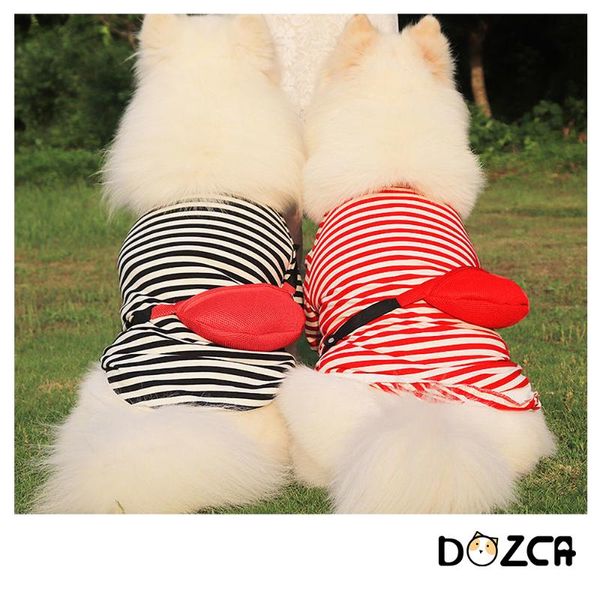 cute dogs striped shirt with detachable zipper bag for small medium large pets cat cool clothes summer spring costume suppliers dog apparel
cute dogs striped shirt with detachable zipper bag for small medium large pets cat cool clothes summer spring costume suppliers dog apparel
