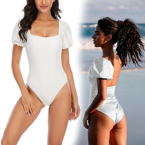 women's solid color swimsuit hort puff sleeve low square neck backless triangle swimwear for beach swimming women 2021 two-piece suits
women's solid color swimsuit hort puff sleeve low square neck backless triangle swimwear for beach swimming women 2021 two-piece suits
