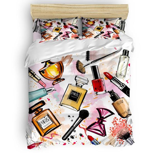 bedding sets female cosmetics perfume lipstick bow comb duvet cover set with pillowcase bedroom supplies bed comforters king size
bedding sets female cosmetics perfume lipstick bow comb duvet cover set with pillowcase bedroom supplies bed comforters king size