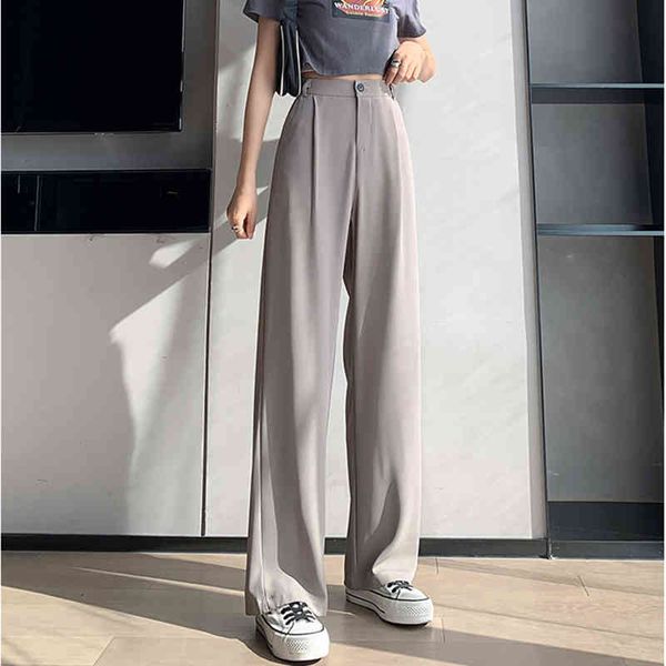 women's pants & capris 2021 spring summer white wide leg high waist button female elegant minimalism office work trousers i0vg, Black;white
women's pants & capris 2021 spring summer white wide leg high waist button female elegant minimalism office work trousers i0vg, Black;white