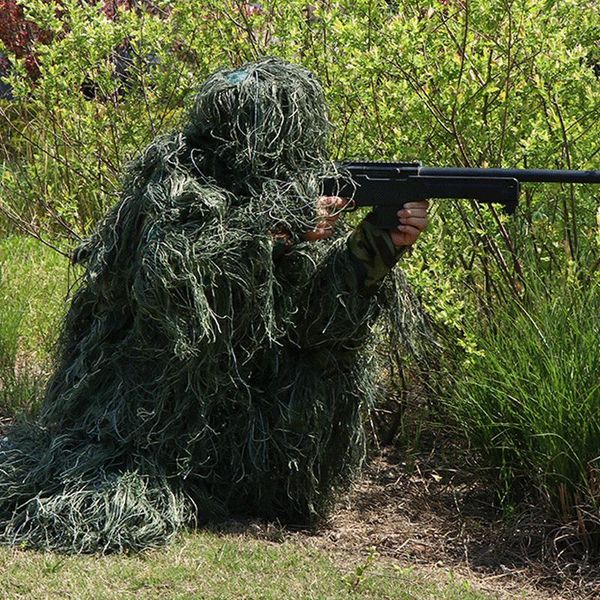 hunting sets tactical camouflage clothing suit 5 in 1 ghillie for army military sniper set kits, Camo
hunting sets tactical camouflage clothing suit 5 in 1 ghillie for army military sniper set kits, Camo