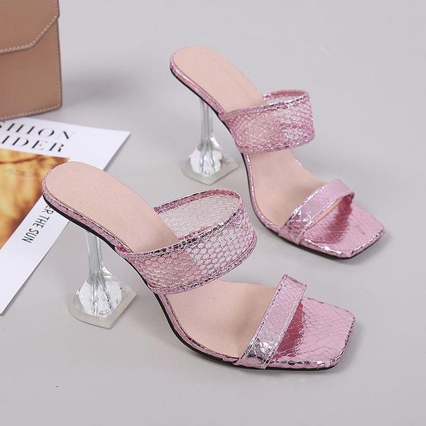slippers 2021 ly arrived gold silver pink snake print mule heels sandals women high square toe slides party shoes, Black
slippers 2021 ly arrived gold silver pink snake print mule heels sandals women high square toe slides party shoes, Black