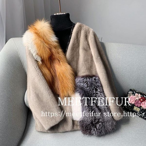 women's fur & faux 2021meetfeifur imported v-neck whole mink young stylish winter coat, Black
women's fur & faux 2021meetfeifur imported v-neck whole mink young stylish winter coat, Black