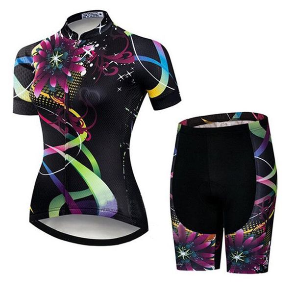 racing sets summer breathable cycling clothing bike skinsuit women's flower bicycle jersey team uniform mtb suit bib short sleeve pants, Black;blue
racing sets summer breathable cycling clothing bike skinsuit women's flower bicycle jersey team uniform mtb suit bib short sleeve pants, Black;blue