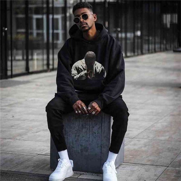 men's hoodies & sweatshirts big size kanye west hoodie male hip-hop character print shirt streetwear, Black
men's hoodies & sweatshirts big size kanye west hoodie male hip-hop character print shirt streetwear, Black