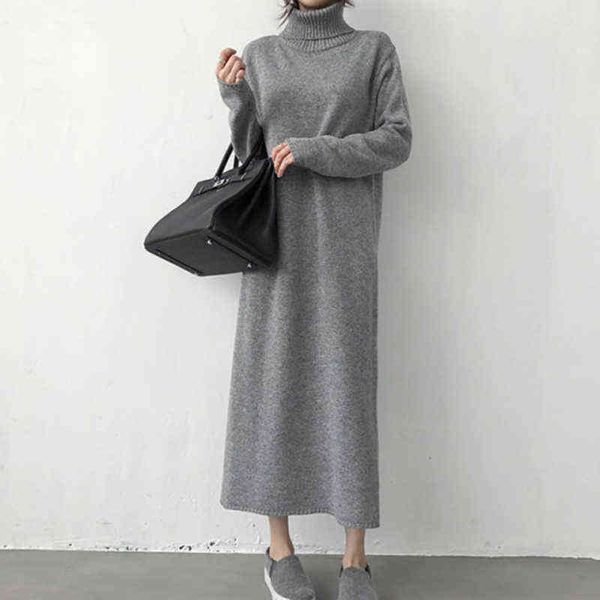 split knit sweater dress women vintage turtleneck long straight dress korean pullovers autumn winter party dress elegant x889 y1204, Black;gray
split knit sweater dress women vintage turtleneck long straight dress korean pullovers autumn winter party dress elegant x889 y1204, Black;gray