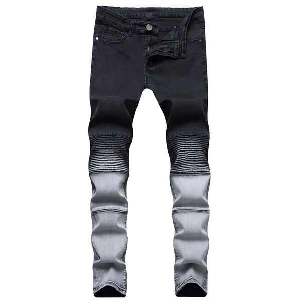 gradient color men biker jeans fashion casual skinny slim ripped hip hop urban jean, Blue
gradient color men biker jeans fashion casual skinny slim ripped hip hop urban jean, Blue