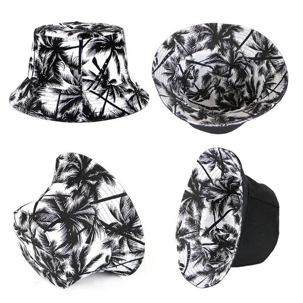 wide brim hats fashion summer reversible black white coconut tree printed fisherman caps bucket gorro pescador men women, Blue;gray
wide brim hats fashion summer reversible black white coconut tree printed fisherman caps bucket gorro pescador men women, Blue;gray