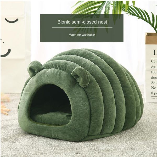 cat beds & furniture 2021 pet bed warm nest japanese dog house winter semi enclosed with cushion
cat beds & furniture 2021 pet bed warm nest japanese dog house winter semi enclosed with cushion