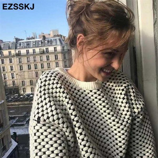 oversize blue dot sweater pullovers women winter autumn thick o-neck chic sweater long sleeve 211018, White;black
oversize blue dot sweater pullovers women winter autumn thick o-neck chic sweater long sleeve 211018, White;black