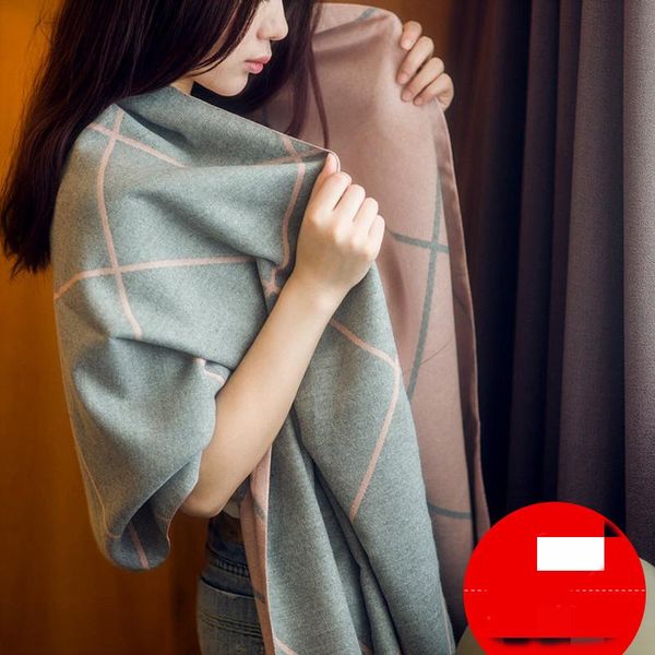 scarves female autumn and winter thick shawl long section double-sided wild plaid scarf dual-use ladies collar, Blue;gray
scarves female autumn and winter thick shawl long section double-sided wild plaid scarf dual-use ladies collar, Blue;gray