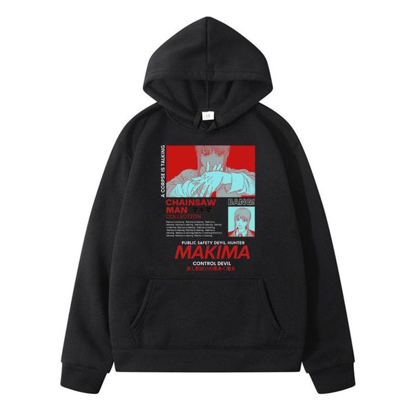 men's hoodies & sweatshirts manga printing jacket anime chainsaw man cartoon pochita makima japanese streetwear pattern print pullover, Black
men's hoodies & sweatshirts manga printing jacket anime chainsaw man cartoon pochita makima japanese streetwear pattern print pullover, Black