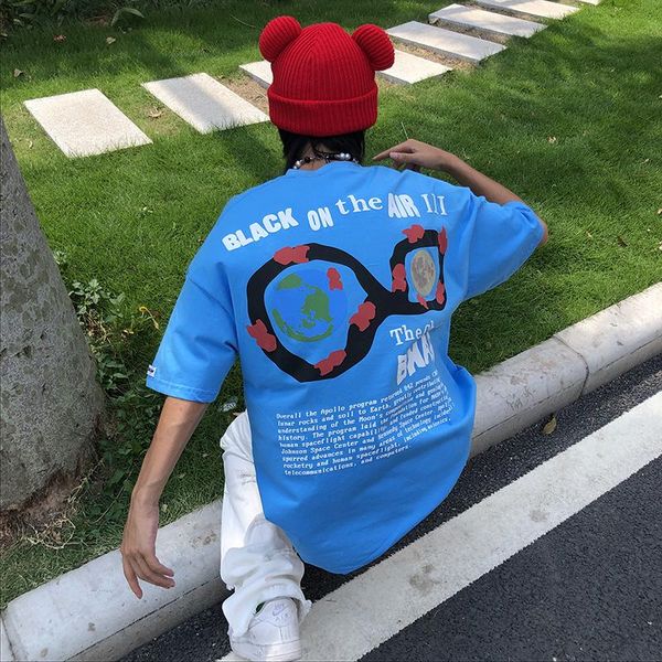 men's t-shirts retro foam sweet cool short sleeve earth fashion brand loose compassionate couple tees, White;black
men's t-shirts retro foam sweet cool short sleeve earth fashion brand loose compassionate couple tees, White;black
