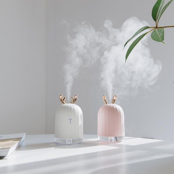 humidifiers 220ml ultrasonic usb car air humidifier and deer mini aromatic kawaii humificador for bedroom