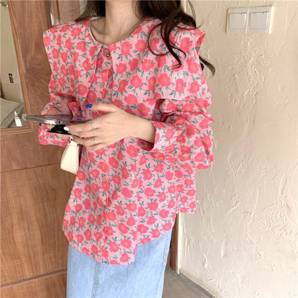 women's blouses & shirts spring women chic 2021 blouse sweet floral printing femme gentle office lady streetwear tm3w, White
women's blouses & shirts spring women chic 2021 blouse sweet floral printing femme gentle office lady streetwear tm3w, White