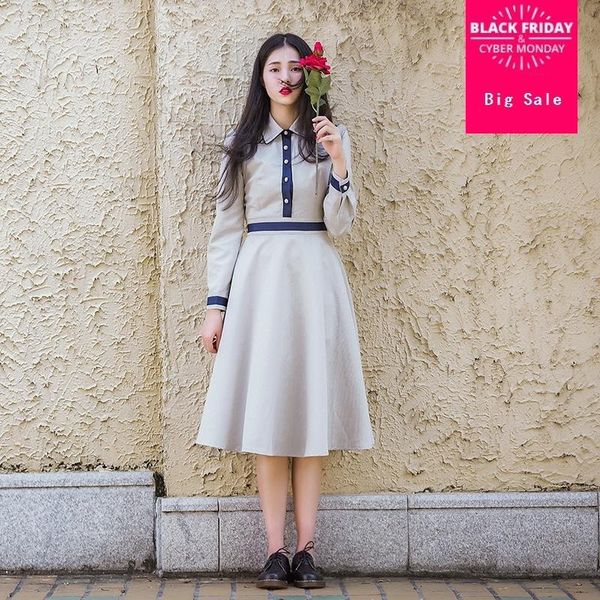casual dresses 2021 fashion brand lolita mori girl slim hit color stitching bohemian seaside beach retro dress wj2561, Black;gray
casual dresses 2021 fashion brand lolita mori girl slim hit color stitching bohemian seaside beach retro dress wj2561, Black;gray