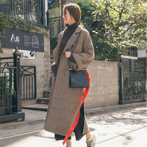 women's wool & blends women woolen coat elegant turn down collar long light brown design winter warm casaco feminino n331, Black
women's wool & blends women woolen coat elegant turn down collar long light brown design winter warm casaco feminino n331, Black