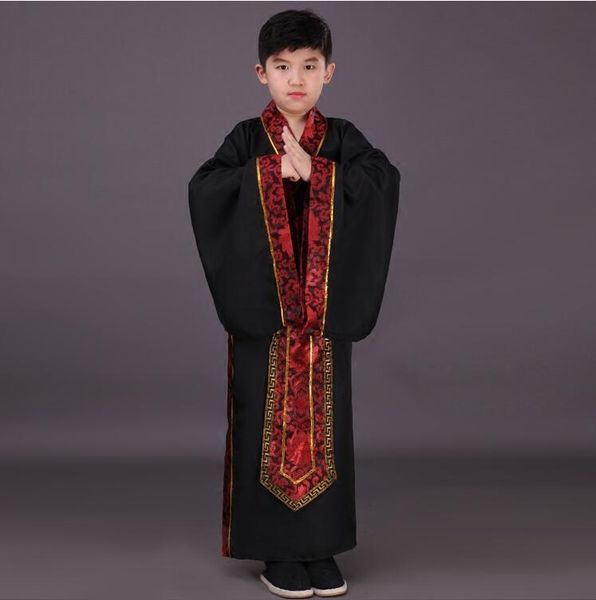 hanfu dress ancient chinese traditional costume for kids boys cosplay child clothing tang dynasty dance children stage wear, Black;red
hanfu dress ancient chinese traditional costume for kids boys cosplay child clothing tang dynasty dance children stage wear, Black;red