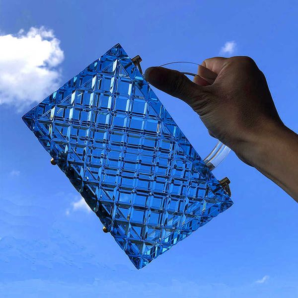 hengmei transparent acrylic handbag super thick checkered hand box dinner bag
hengmei transparent acrylic handbag super thick checkered hand box dinner bag