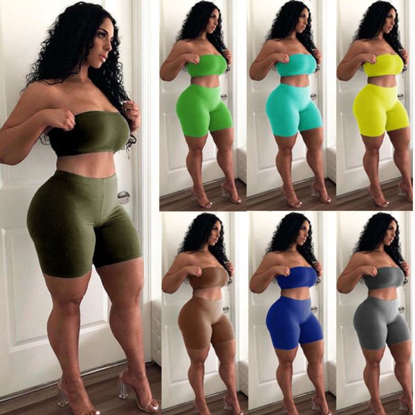 women's two piece pants women shorts outfits tight strapless small bra leisure sports high elasticity suit 845 wp7b, White
women's two piece pants women shorts outfits tight strapless small bra leisure sports high elasticity suit 845 wp7b, White