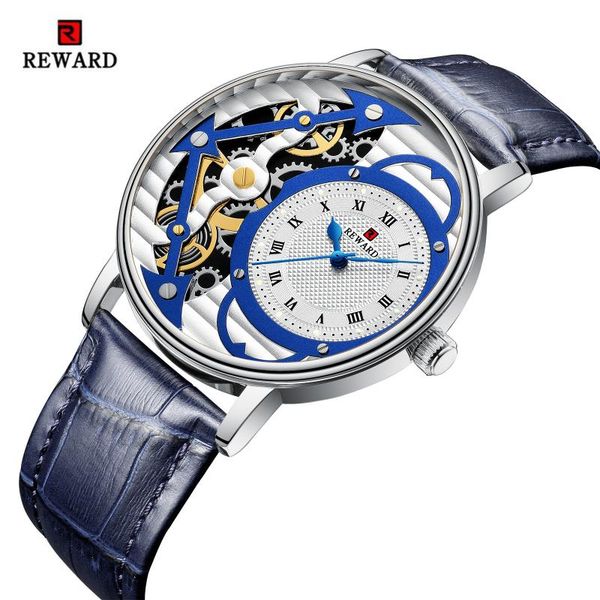 wristwatches reward skeleton watch men business fashion leather waterproof men's clock relogio masculino, Slivery;brown
wristwatches reward skeleton watch men business fashion leather waterproof men's clock relogio masculino, Slivery;brown