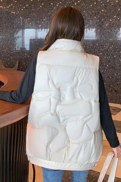 women's vests cartoon print autumn winter down cotton vest short loose fashion sleeveless jacket wild personality trend waistcoat m56, Black;white
women's vests cartoon print autumn winter down cotton vest short loose fashion sleeveless jacket wild personality trend waistcoat m56, Black;white