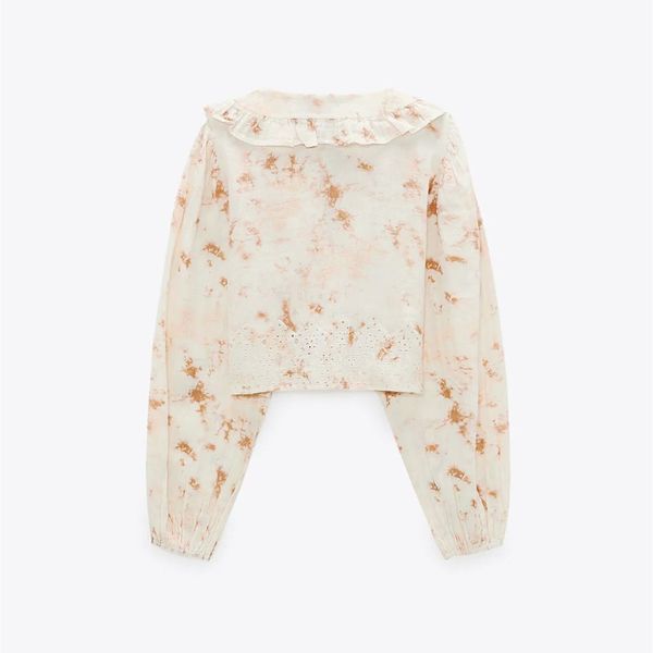women's blouses & shirts 2021 fashion doll collar attached elastic sleeve assembly printed short female shirt, White
women's blouses & shirts 2021 fashion doll collar attached elastic sleeve assembly printed short female shirt, White