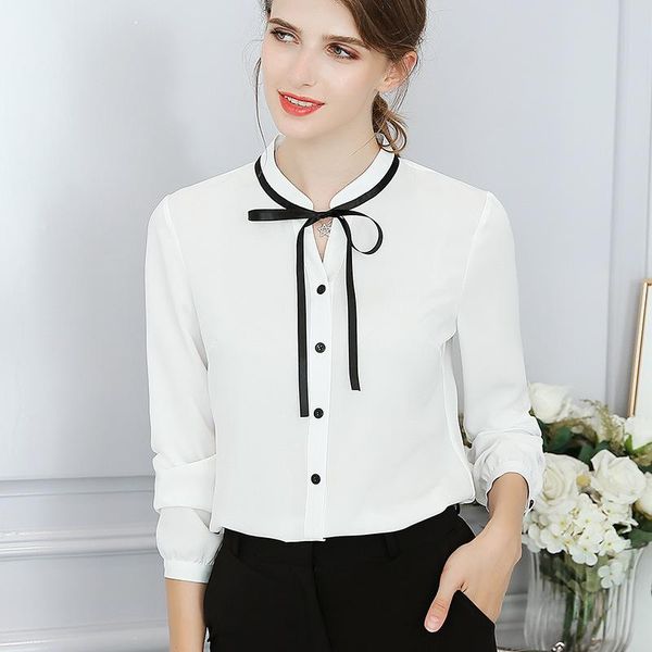 women's blouses & shirts spring autumn office ladies blouse fashion long sleeve bow slim white shirt female cute bodycon work blusas
women's blouses & shirts spring autumn office ladies blouse fashion long sleeve bow slim white shirt female cute bodycon work blusas