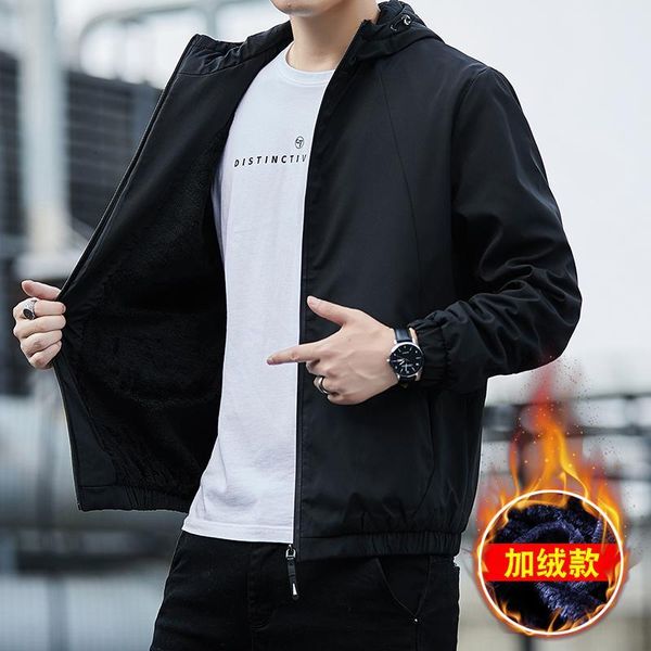 men's jackets autumn and winter casual windbreaker jacket plus fleece hooded simple black windproof warm 1m4w, Black;brown
men's jackets autumn and winter casual windbreaker jacket plus fleece hooded simple black windproof warm 1m4w, Black;brown