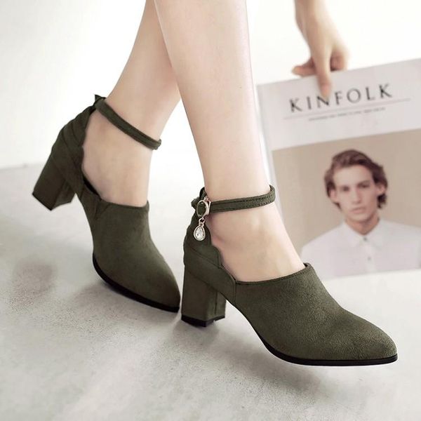 dress shoes oversized ladies high heels women woman pumps buckle square heel high-heeled single, Black
dress shoes oversized ladies high heels women woman pumps buckle square heel high-heeled single, Black