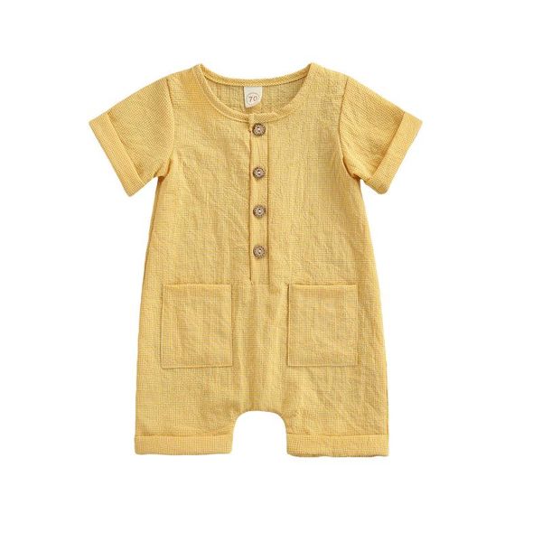 jumpsuits baby boys girls jumpsuit, infant summer creative yellow round collar short sleeve pocket decoration chest button casual romper, Blue
jumpsuits baby boys girls jumpsuit, infant summer creative yellow round collar short sleeve pocket decoration chest button casual romper, Blue