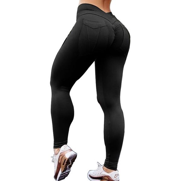 women's leggings normov casual women workout high waist push up pockets ankle length polyester leggin fitness solid female, Black
women's leggings normov casual women workout high waist push up pockets ankle length polyester leggin fitness solid female, Black