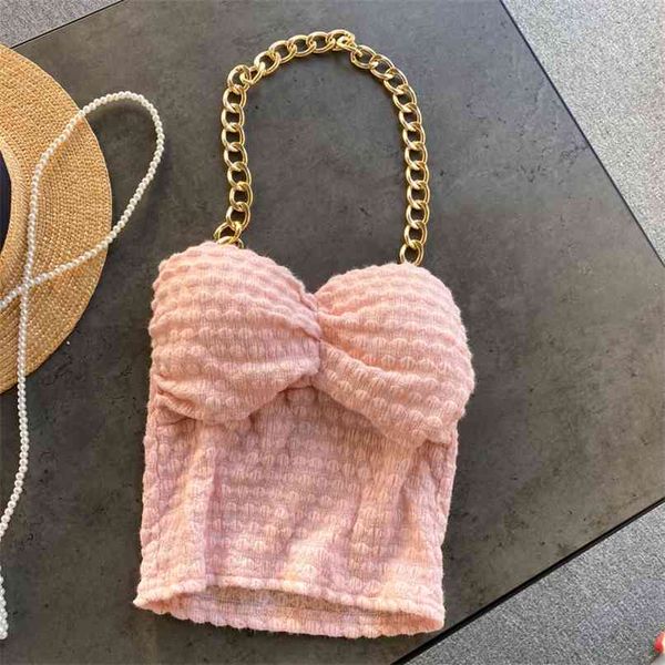 women fashion chain short sleeveless solid color korean clothing crop casmi r856 210527, White
women fashion chain short sleeveless solid color korean clothing crop casmi r856 210527, White