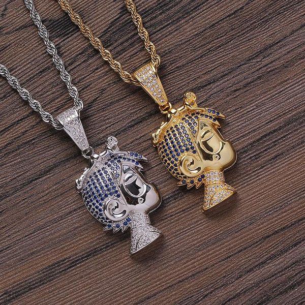 hip hop micro paved + cubic zirconia bling iced out cartoon character pendants necklaces for men rapper jewelry drop pendant, Silver
hip hop micro paved + cubic zirconia bling iced out cartoon character pendants necklaces for men rapper jewelry drop pendant, Silver