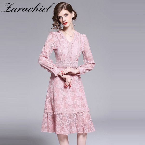 summer floral hollow out pink lace women long sleeve v-neck slim waist ruffle dress female sweet party dresses 210416, Black;gray
summer floral hollow out pink lace women long sleeve v-neck slim waist ruffle dress female sweet party dresses 210416, Black;gray