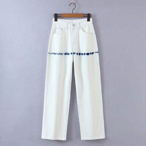 fashionable pants linj-9631 women's white ink splashing jeans high waist slim straight casual, Black;white
fashionable pants linj-9631 women's white ink splashing jeans high waist slim straight casual, Black;white