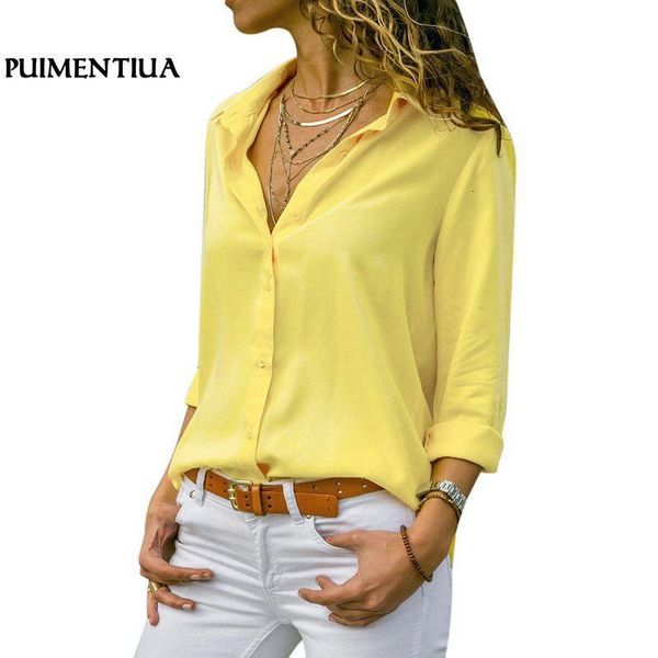 women's blouses & shirts women spring autumn elegant long sleeve solid v-neck chiffon blouse female work wear plus size dngc, White
women's blouses & shirts women spring autumn elegant long sleeve solid v-neck chiffon blouse female work wear plus size dngc, White