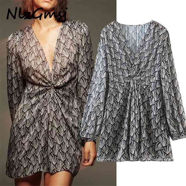dress woman elegant smock ruched mini women spring clothes long balloon sleeve knot draped ladies es 210628, Black;gray
dress woman elegant smock ruched mini women spring clothes long balloon sleeve knot draped ladies es 210628, Black;gray