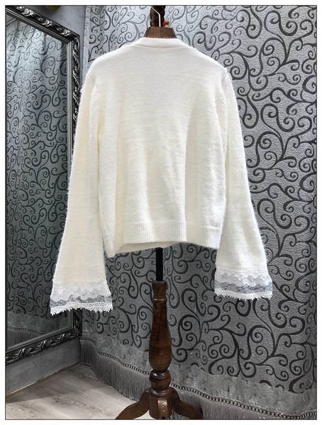 sweaters early spring fashion sweater women v-neck ruffle lace patchwork long sleeve casual white cardigan coat lady, White;black
sweaters early spring fashion sweater women v-neck ruffle lace patchwork long sleeve casual white cardigan coat lady, White;black