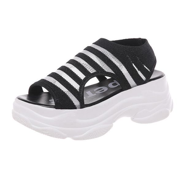 summer women shoes flat platform wedges sandals breathable fashion casual ladies open toe thick increased, Black
summer women shoes flat platform wedges sandals breathable fashion casual ladies open toe thick increased, Black