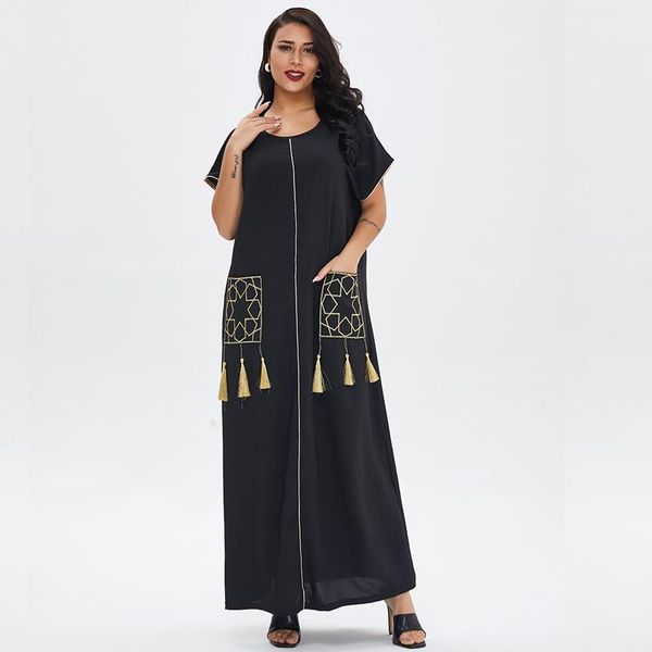 ethnic clothing muslim robe fashionable and comfortable breathable long skirt elegant tassel design noble casual 21 summer style, Red
ethnic clothing muslim robe fashionable and comfortable breathable long skirt elegant tassel design noble casual 21 summer style, Red