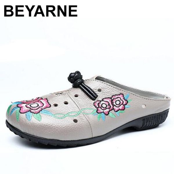 slippers beyarne sandals with genuine leather embroidery, chinese style 2021 women's summer, Black
slippers beyarne sandals with genuine leather embroidery, chinese style 2021 women's summer, Black