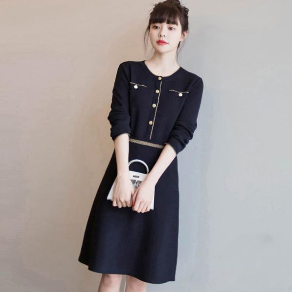 casual dresses big brand cut label women's clothing autumn and winter fashion temperament goddess knitted dress small fragrance, Black;gray
casual dresses big brand cut label women's clothing autumn and winter fashion temperament goddess knitted dress small fragrance, Black;gray