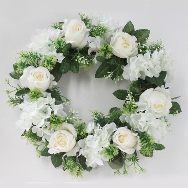 decorative flowers & wreaths 38/42cm wedding front door artificial flower wreath with green leaves wall home decor apr7
decorative flowers & wreaths 38/42cm wedding front door artificial flower wreath with green leaves wall home decor apr7